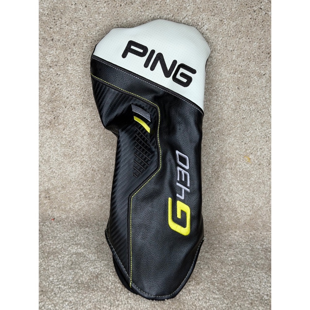 Ping G430 Fairway Wood Headcover Black White Excellent Carbon Fiber